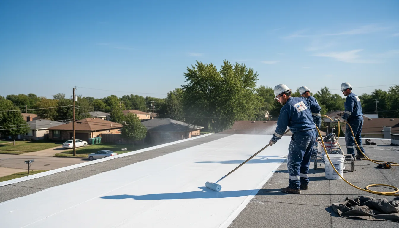 Commercial roof coating in Kossuth, PA near me